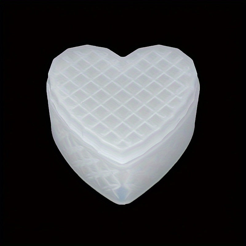 Geometric Heart Silicone Mold for Jewelry Boxes