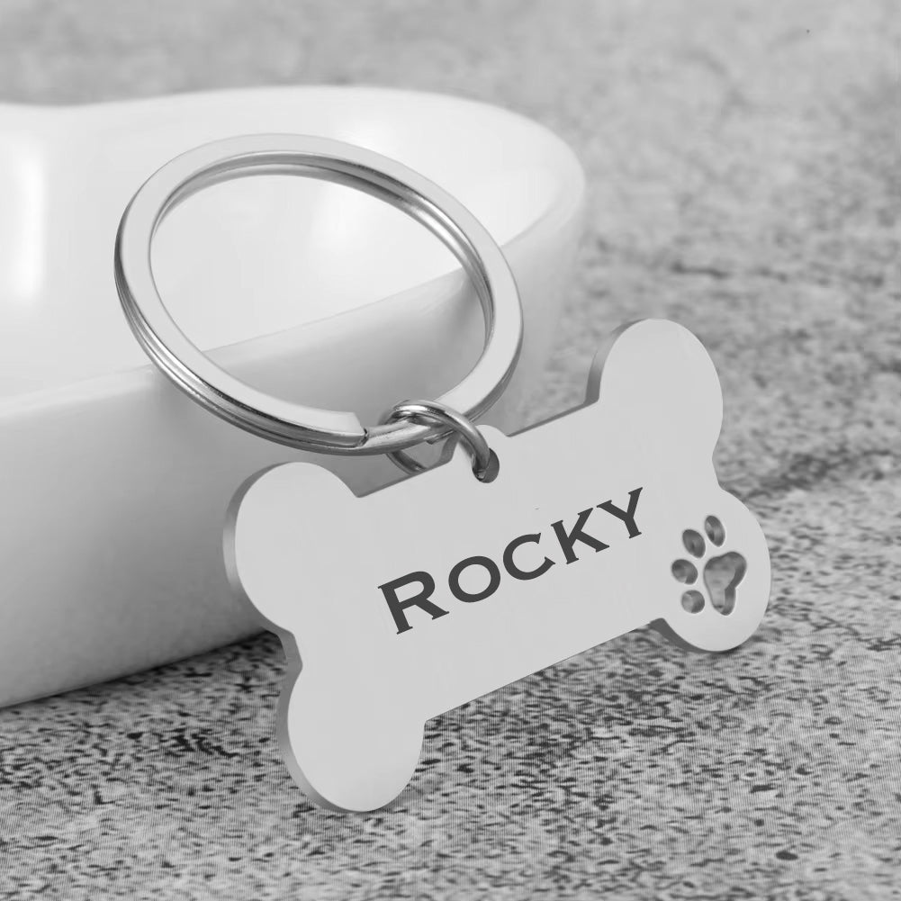 Engraved Bone Pet Tag