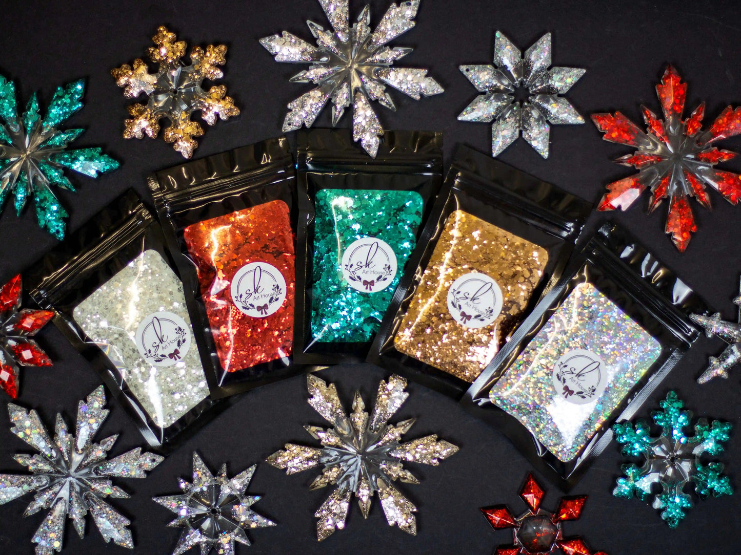 Mixed Chunky Glitter - Christmas Collection - SK Art House