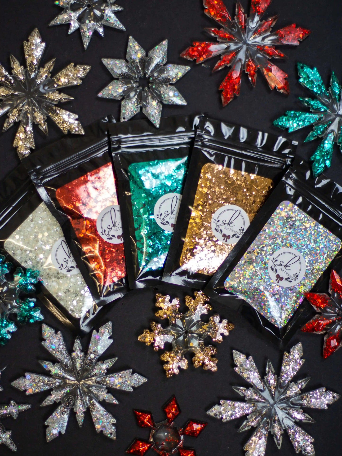 Mixed Chunky Glitter - Christmas Collection - SK Art House