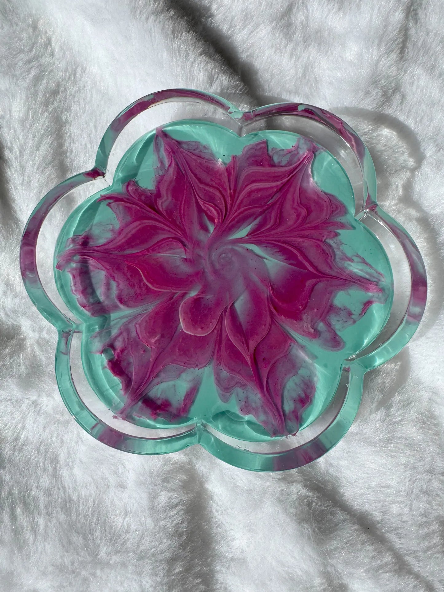 Flower Shaped Blooming Trinket Dish - Finished Pieces - SK Art House