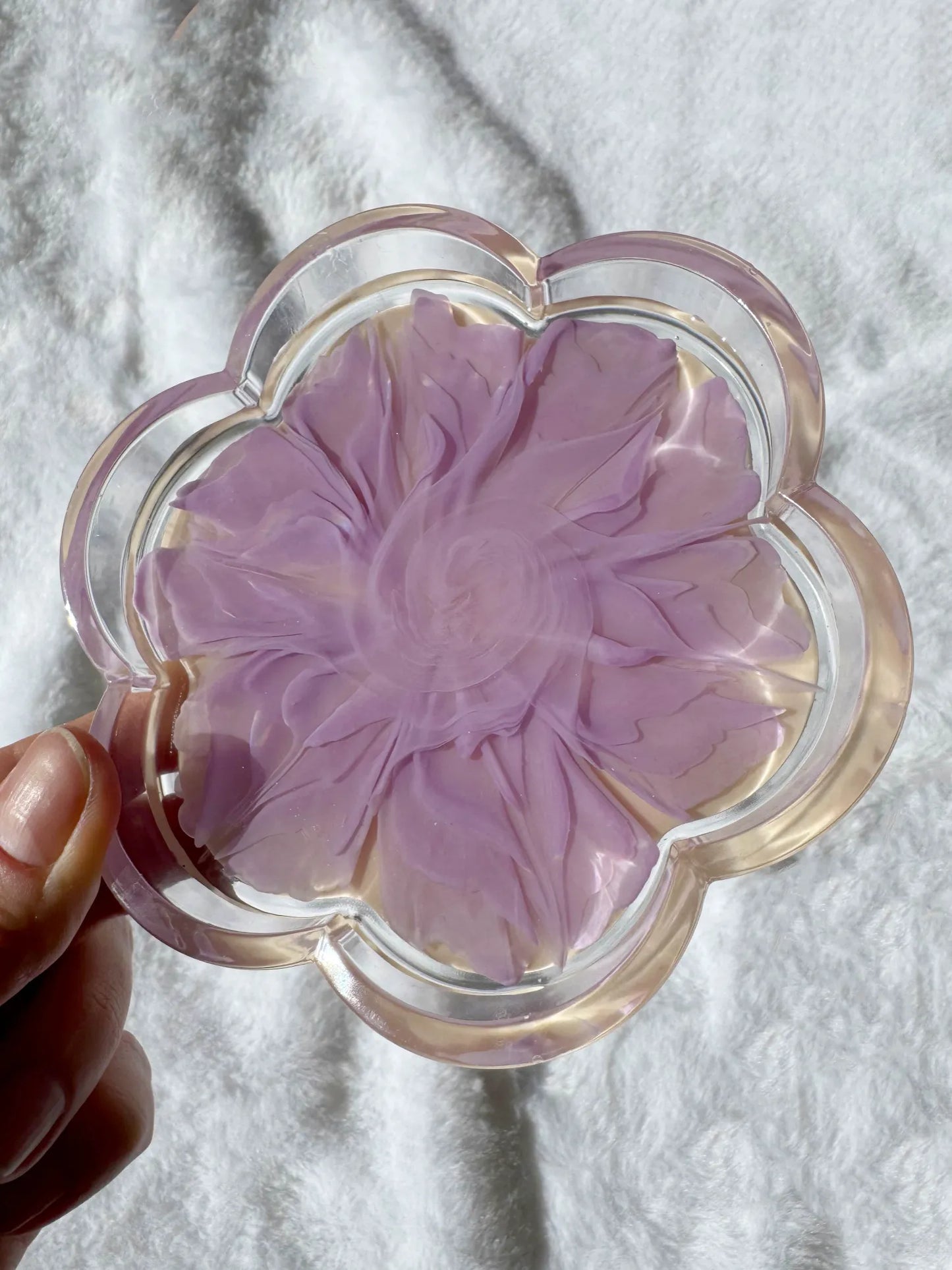 Flower Shaped Blooming Trinket Dish - Finished Pieces - SK Art House