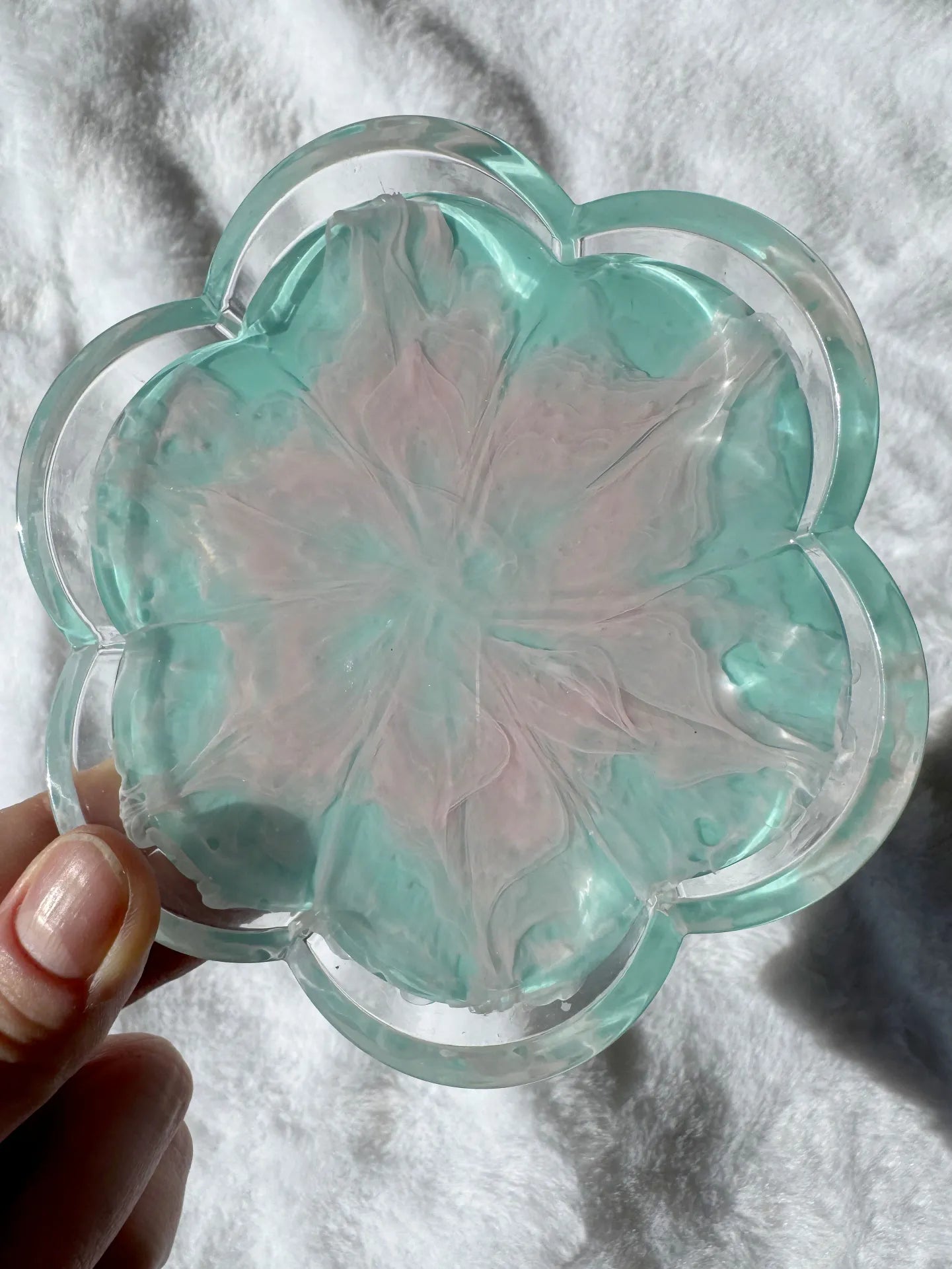 Flower Shaped Blooming Trinket Dish - Finished Pieces - SK Art House