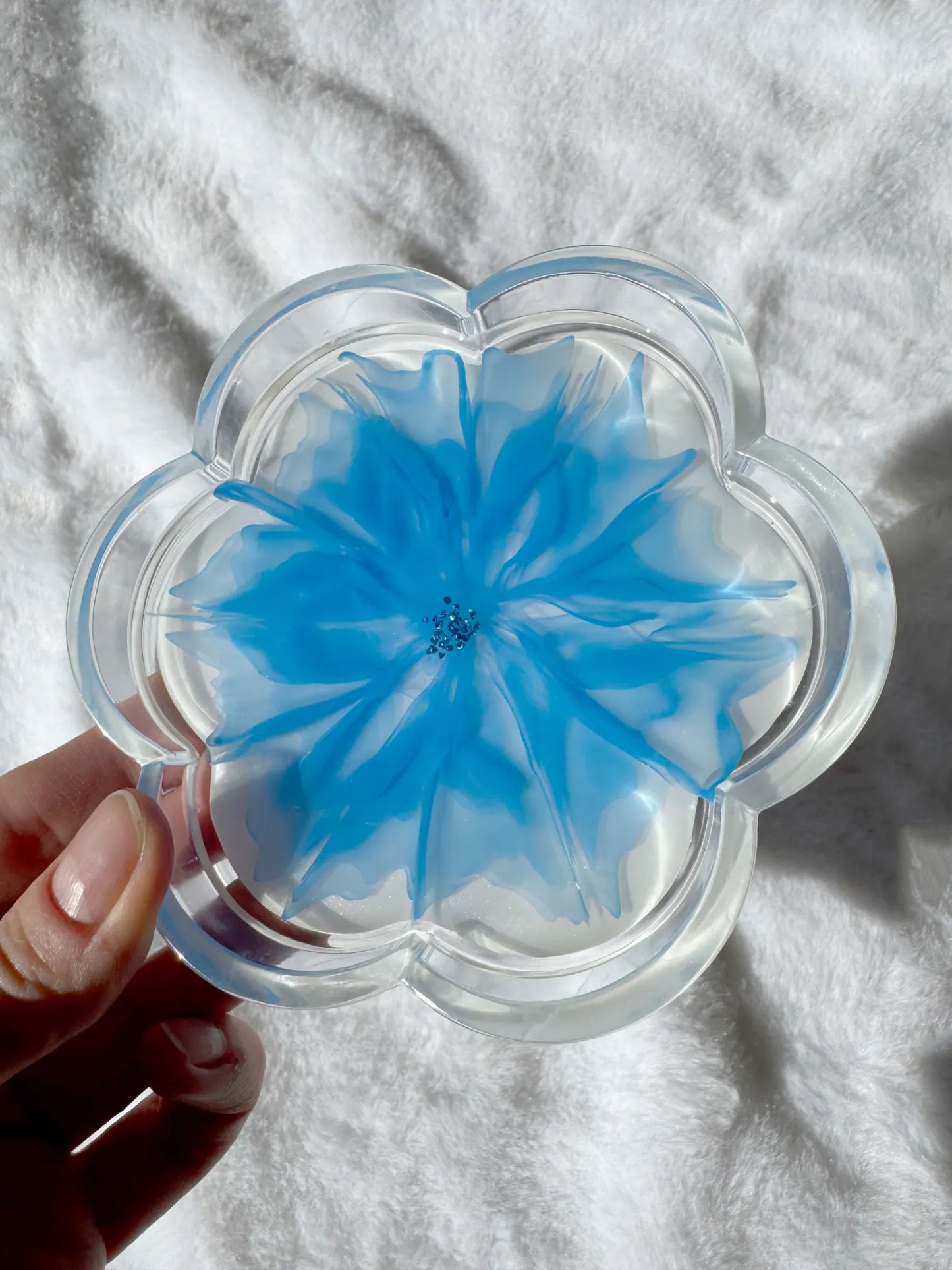 Flower Shaped Blooming Trinket Dish - Finished Pieces - SK Art House