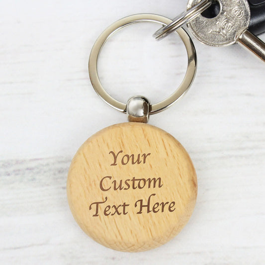 Engraved Wooden Keyring - SK Art House