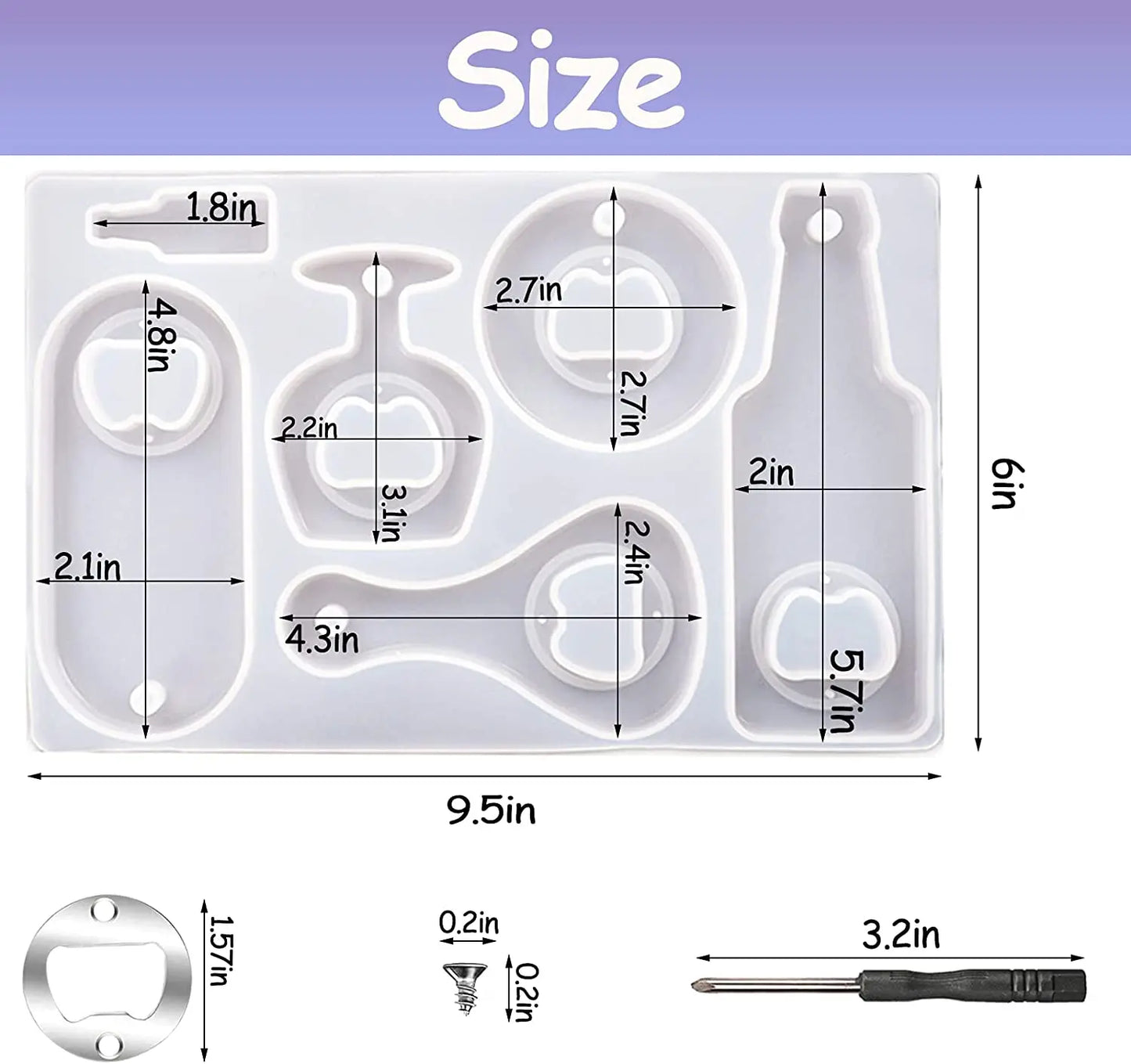 Bottle Opener Mold Kit - SK Art House