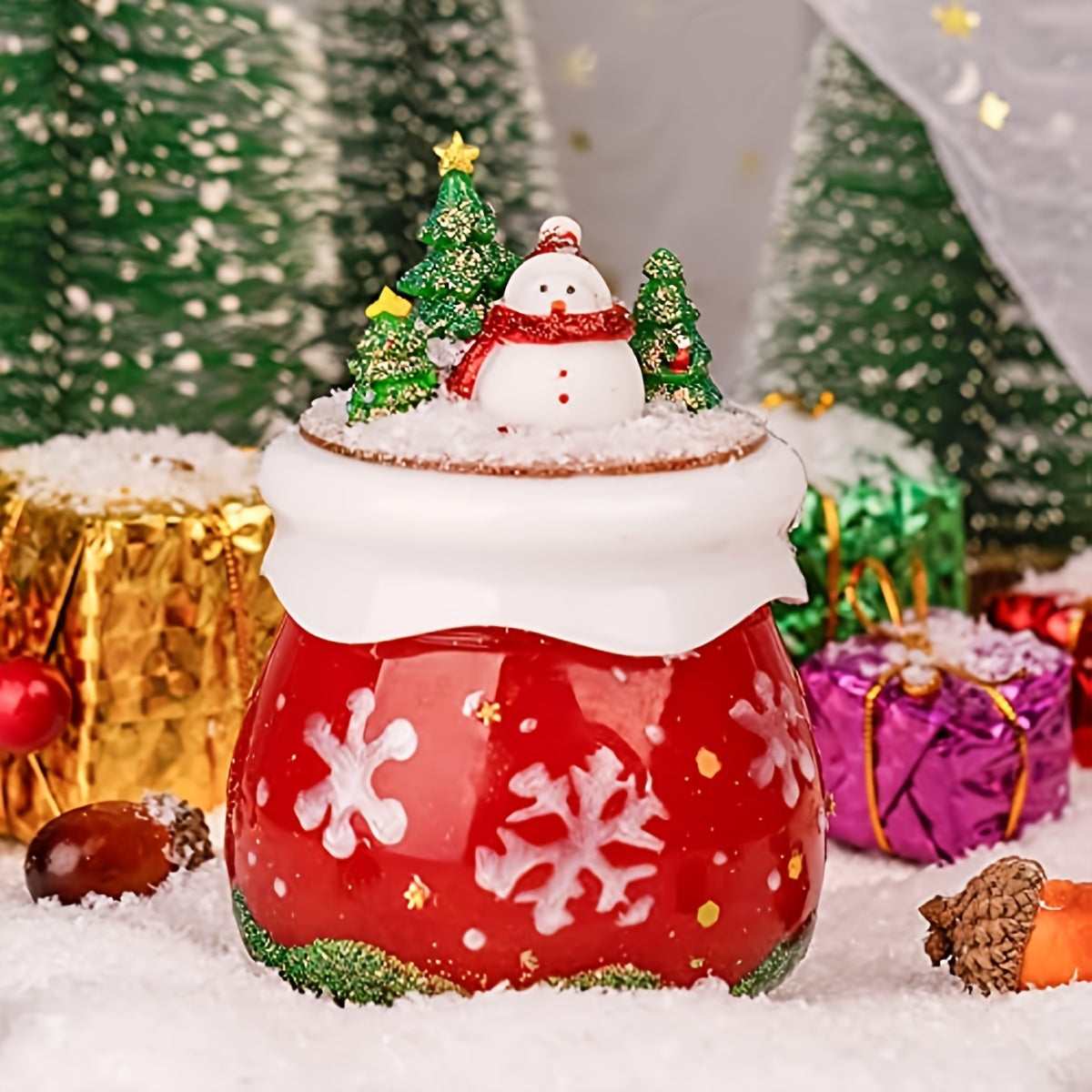 1set Jar Resin Silicone Mold With Lid