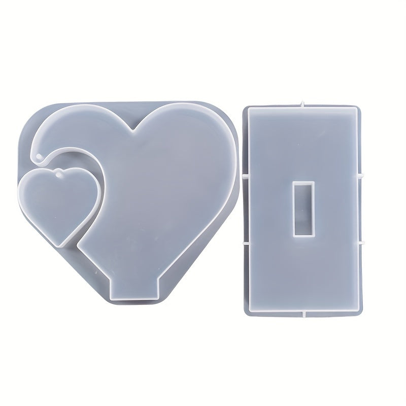 Large Heart-Shaped Photo Display Silicone Mold