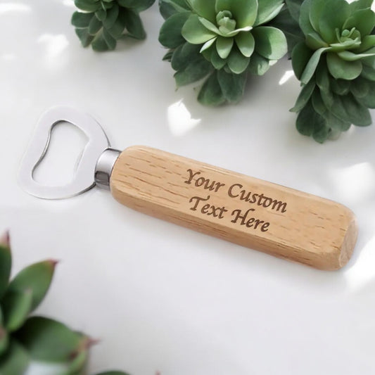 Engraved Wooden Bottle Opener