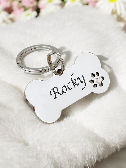 Engraved Bone Pet Tag