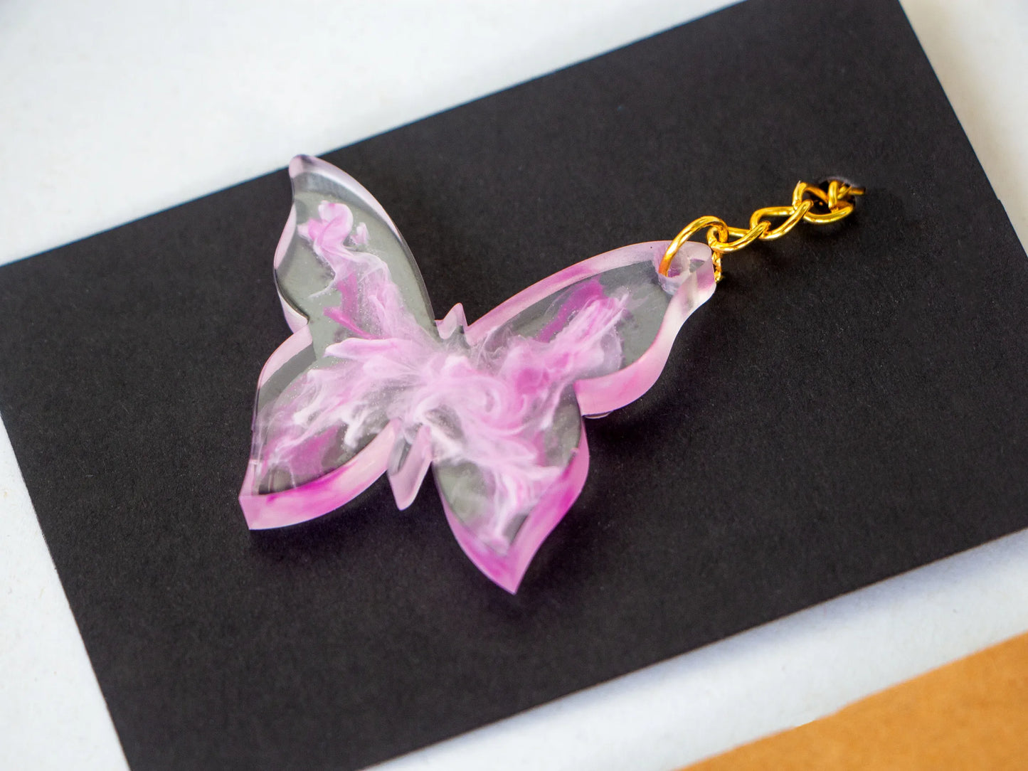 Design Your Own - Smoky Butterfly Keychain