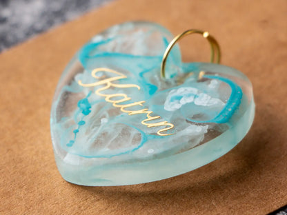 Design Your Own - Smoky Heart Keychain