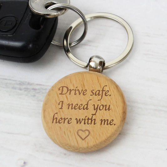 Engraved Wooden Keyring