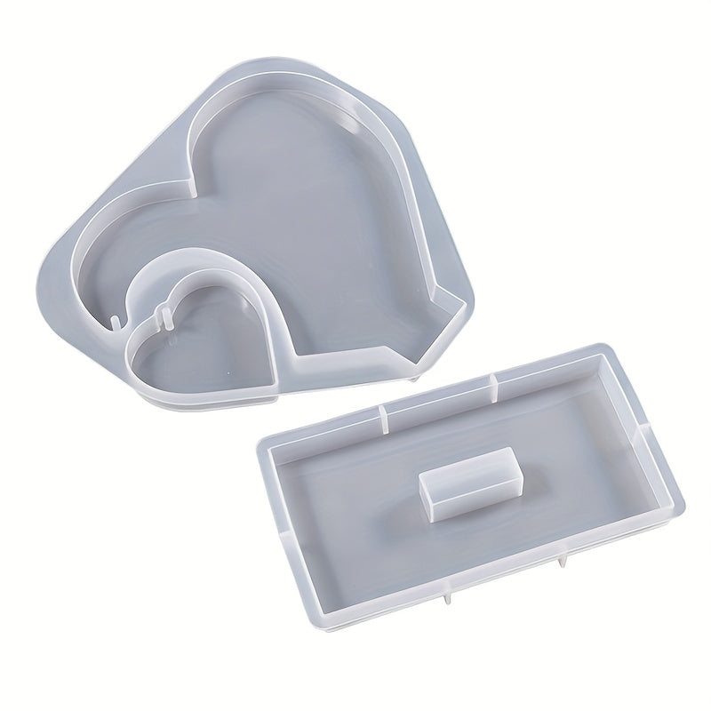 Large Heart-Shaped Photo Display Silicone Mold