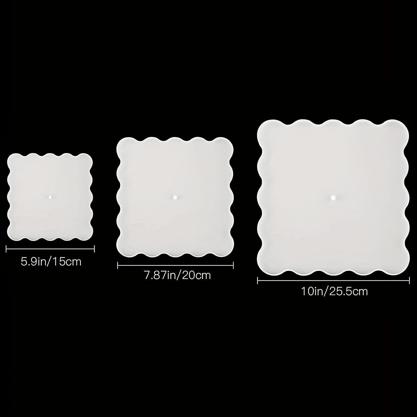 3-Layer Tray Resin Silicone Mold with Hardware Accessories