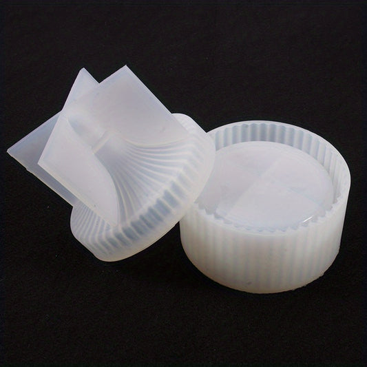 Stripe Box Jar Resin Mold With Lid