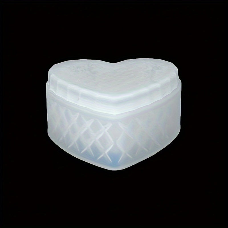 Geometric Heart Silicone Mold for Jewelry Boxes